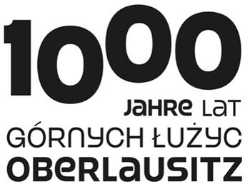 Die Zahl 1000 mit dem Schriftzug Oberlausitz schwarz gedruckt auf weißen Untergrund